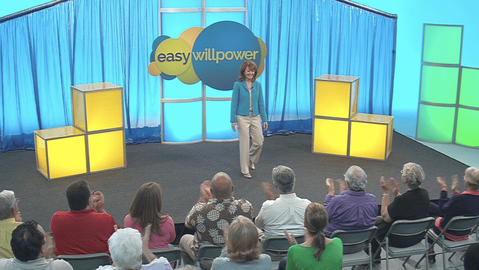 Rena Greenberg on the stage Rena Greenberg on the stage