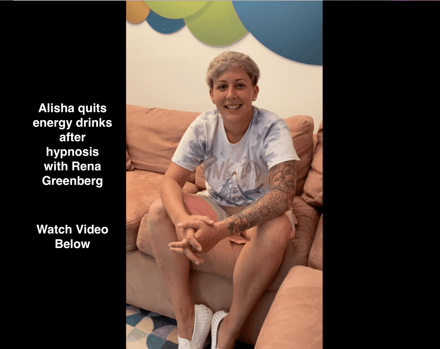 Alisha quits energy drinks with Rena's hypnosis