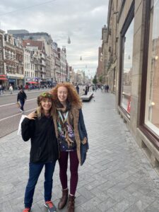 Rena and daughter in Amsterdam