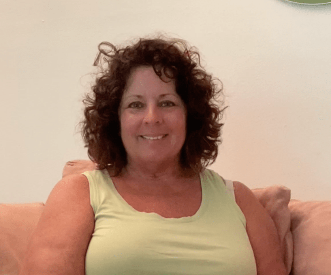 Meg after weight loss hypnosis with Rena