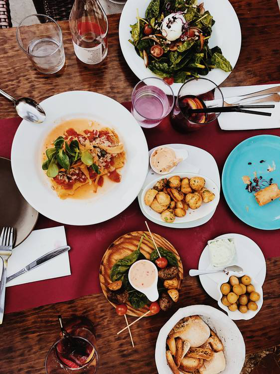 A spread of healthy dinner recipes